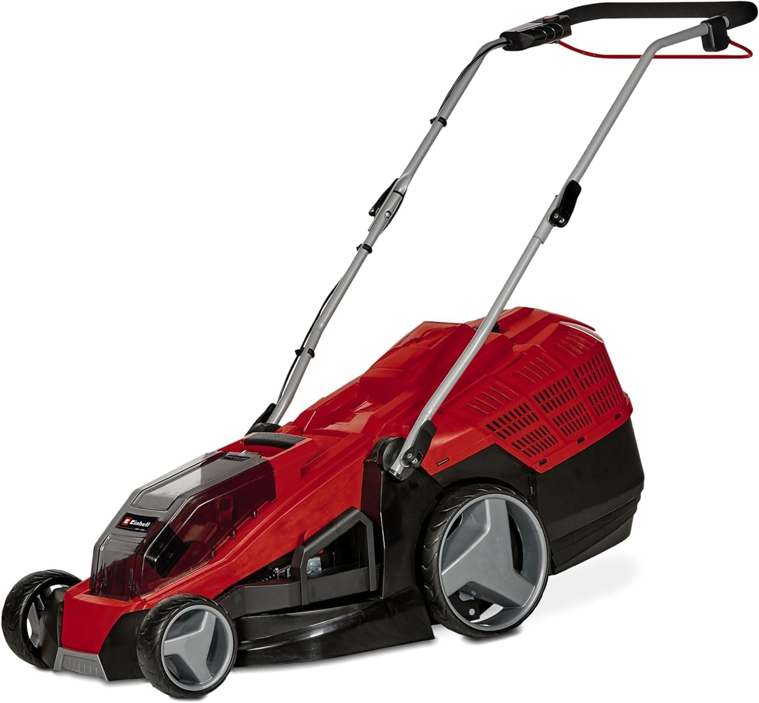 Einhell Akku-Rasenmäher GE-cm 36/43 Li M-Solo Power X-Change (36 V, 43 cm Schnittbreite, bis 600 m², Brushless, Mulchfunktion, 63L Fangkorb, 25-75 mm Schnitthöhe, ohne Akku)