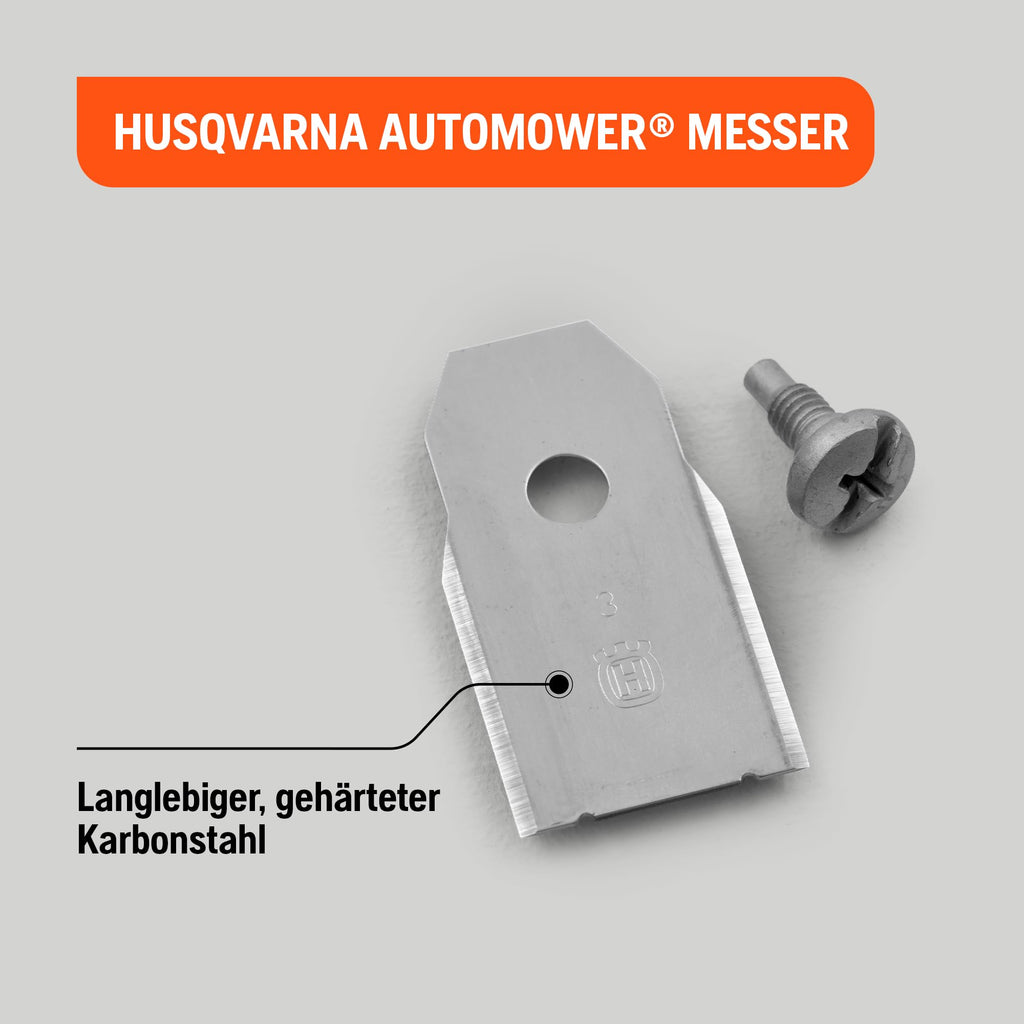 Husqvarna/Gardena Original-Ersatzmesser 9 Stk. | Passend für Mähroboter der Marke Husqvarna und Gardena