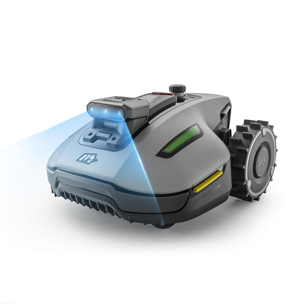 MAMMOTION YUKA mini 2 500 Mähroboter ohne Begrenzungskabel, Empf. 500 m², Kein RTK, Kein Signalabbruch, KI TrueVision-Navigation, Auto-Mehrzonen-Kartierung, DropMow, RWD für 45% Steigung, 4.5Ah-Akku