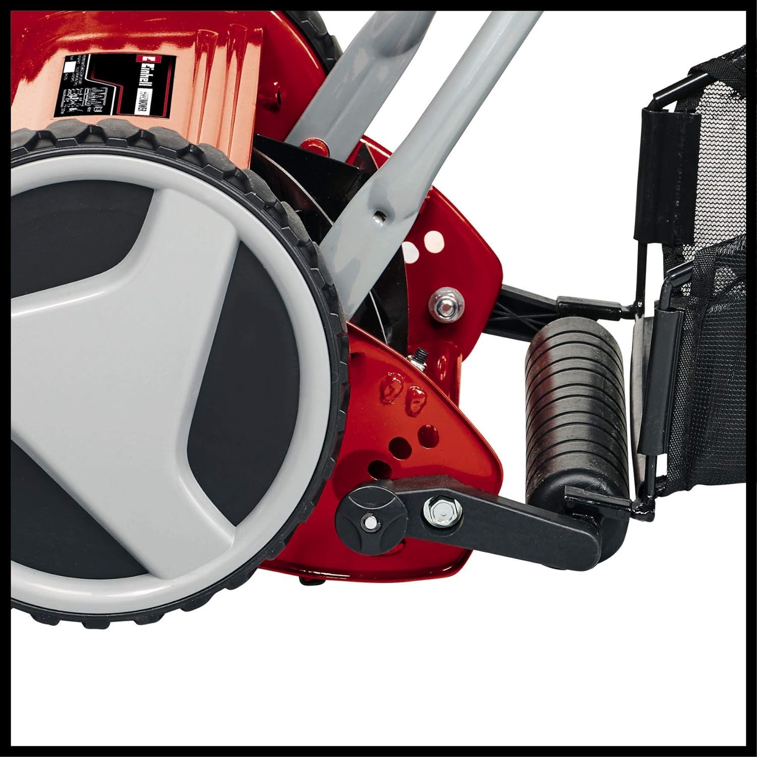 Einhell Hand-Rasenmäher GC-HM 300 (für bis zu 150 m², 30 cm Schnittbreite, kugelgelagerte Mähspindel mit 5 hochwertigen Stahlmessern, 4-stufige Schnitthöheneinstellung 13-37 mm, 16 l-Fangkorb)