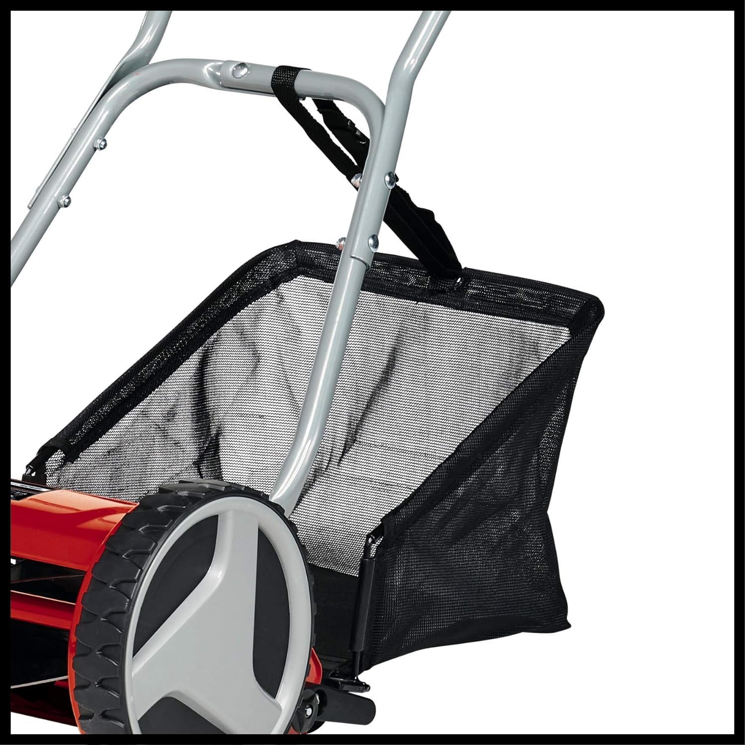 Einhell Hand-Rasenmäher GC-HM 300 (für bis zu 150 m², 30 cm Schnittbreite, kugelgelagerte Mähspindel mit 5 hochwertigen Stahlmessern, 4-stufige Schnitthöheneinstellung 13-37 mm, 16 l-Fangkorb)